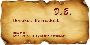 Domokos Bernadett névjegykártya